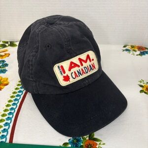 Molson Canadian  ‘I AM Canadian’ Black Cotton Baseball Hat One Size